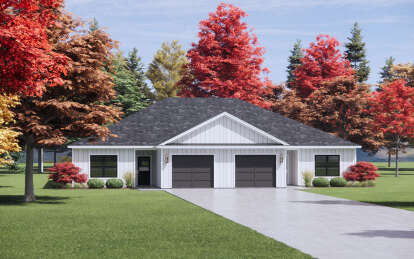 Modern Farmhouse House Plan #7983-00132 Elevation Photo
