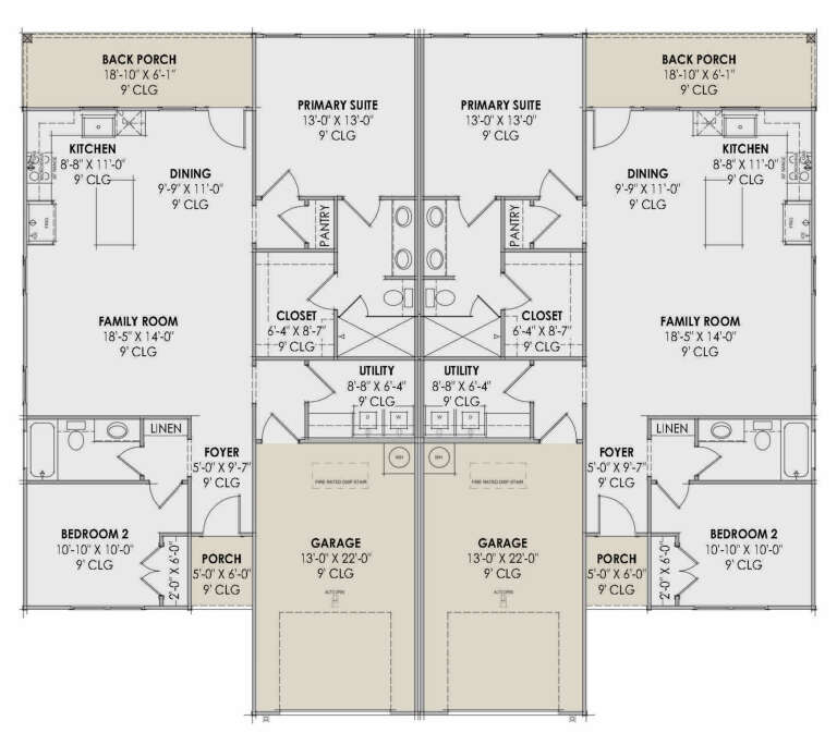 House Plan House Plan #32243 Drawing 1