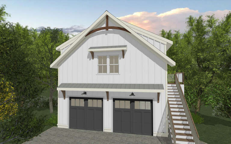 House Plan House Plan #32245 Angled Front Elevation