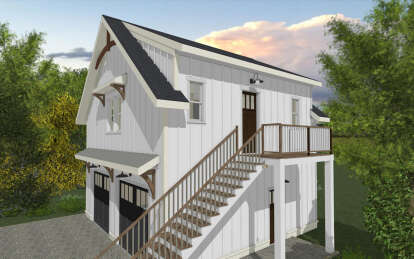 Modern Farmhouse House Plan #6316-00017 Elevation Photo
