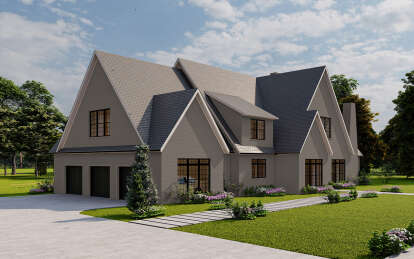 French Country House Plan #7568-00033 Elevation Photo