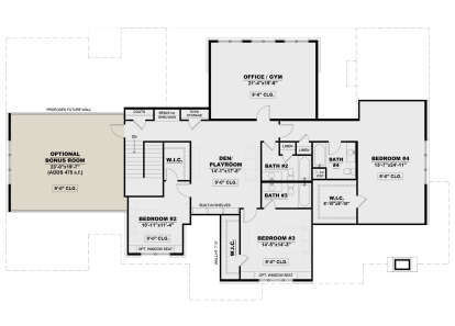 Second Floor for House Plan #7568-00033