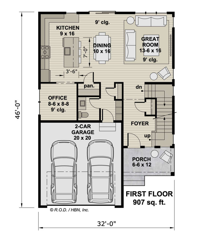 House Plan House Plan #32247 Drawing 1