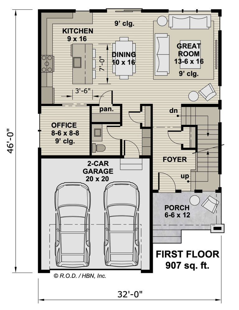 House Plan House Plan #32248 Drawing 1