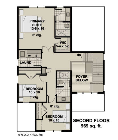 Second Floor for House Plan #098-00483