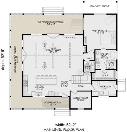Main Floor  for House Plan #940-01228