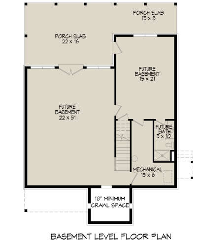 Basement for House Plan #940-01229