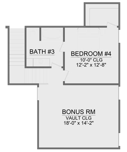 Second Floor for House Plan #7071-00038