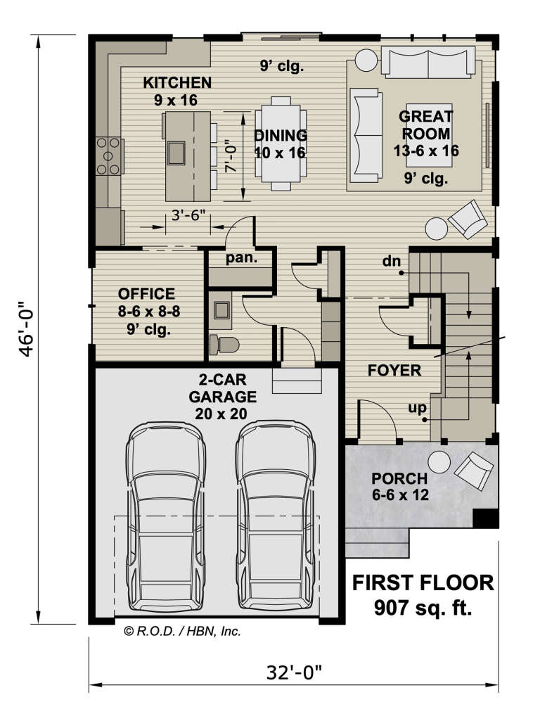 House Plan House Plan #32254 Drawing 1