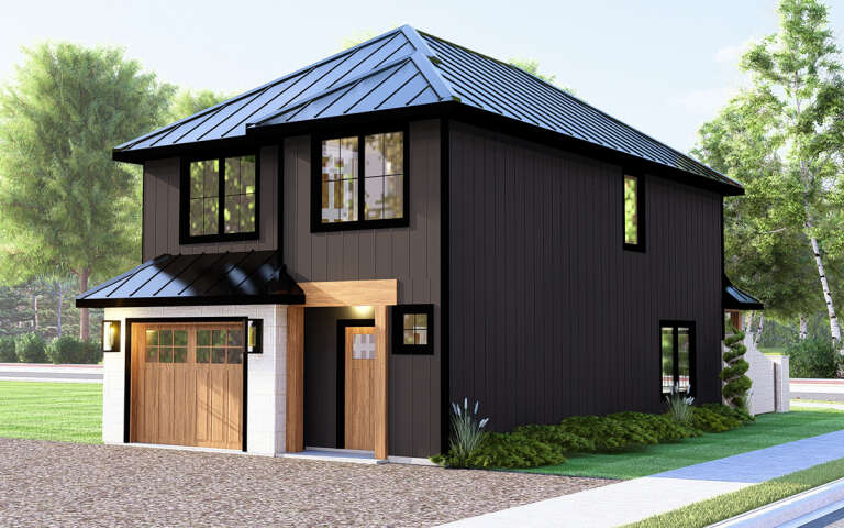 House Plan House Plan #32255 Angled Front Elevation
