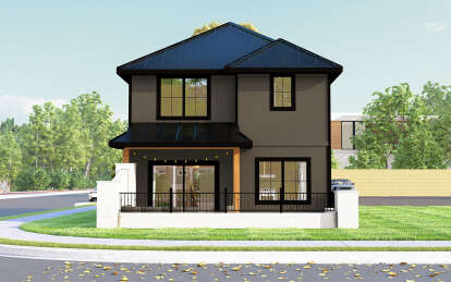 Modern House Plan #5032-00321 Elevation Photo
