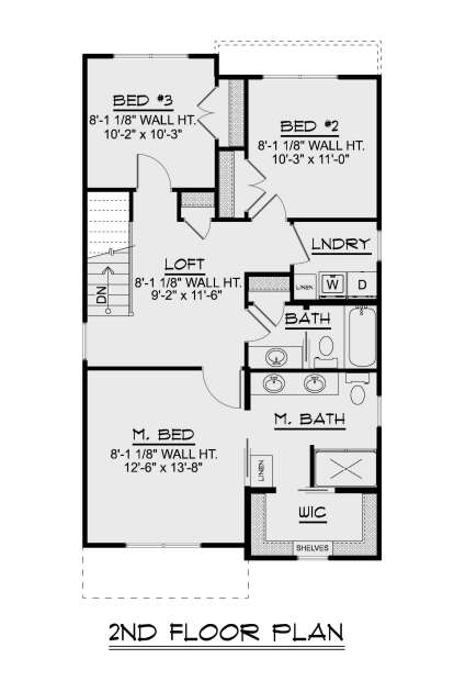 Second Floor for House Plan #5032-00321