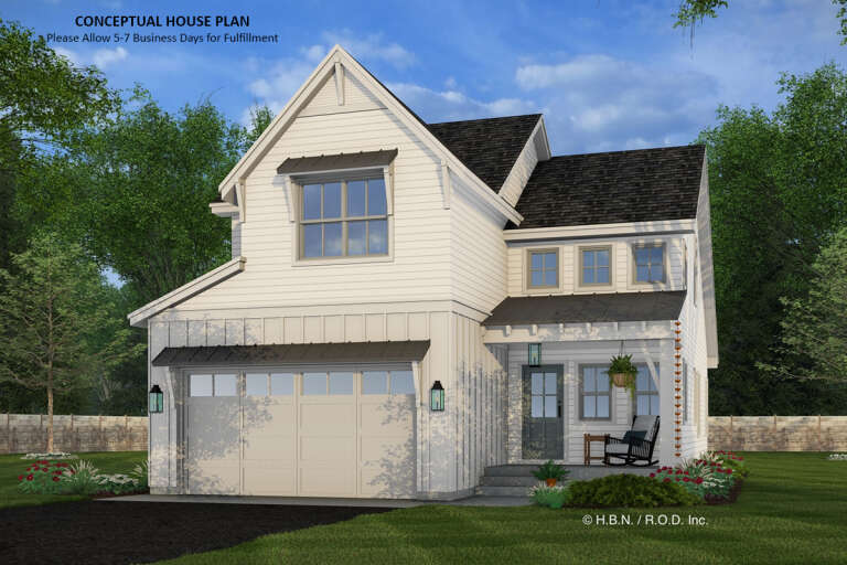 House Plan House Plan #32256 Angled Front Elevation