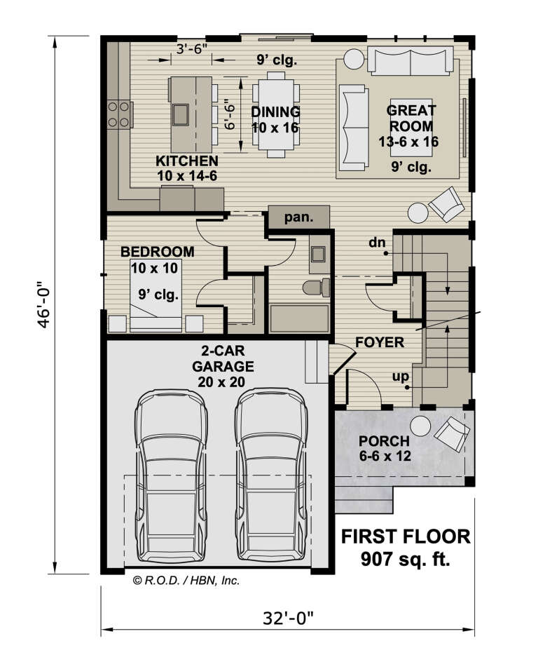 House Plan House Plan #32256 Drawing 1