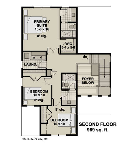 Second Floor for House Plan #098-00485