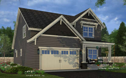 Craftsman House Plan #098-00487 Elevation Photo