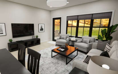 Contemporary House Plan #098-00488 Additional Photo