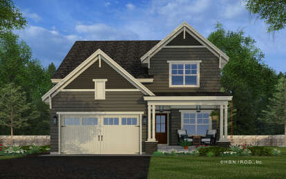 Craftsman House Plan #098-00490 Elevation Photo
