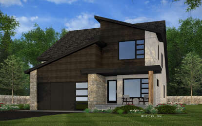 Contemporary House Plan #098-00491 Elevation Photo