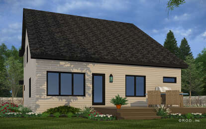 Contemporary House Plan #098-00491 Elevation Photo