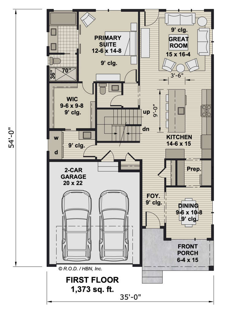 House Plan House Plan #32262 Drawing 1