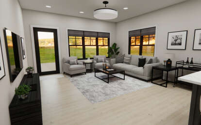 Contemporary House Plan #098-00491 Additional Photo