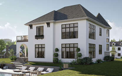 Mediterranean House Plan #963-01091 Elevation Photo