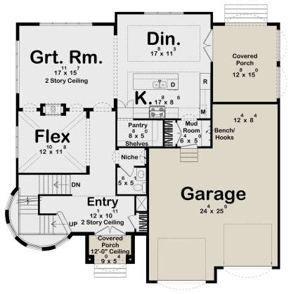 Main Floor  for House Plan #963-01091