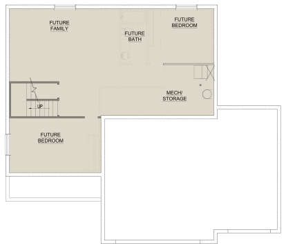 Basement for House Plan #8768-00152