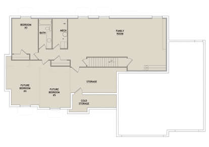 Basement for House Plan #8768-00153