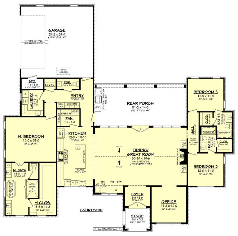 House Plan House Plan #32273 Drawing 1