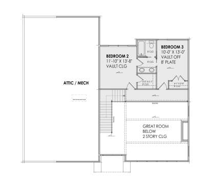 Second Floor for House Plan #7983-00134