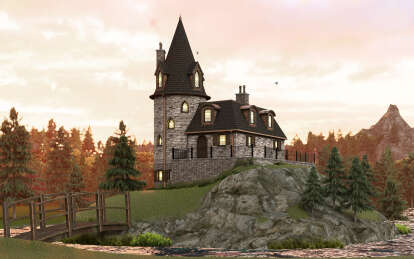 European House Plan #5032-00322 Elevation Photo