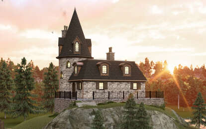 European House Plan #5032-00322 Elevation Photo