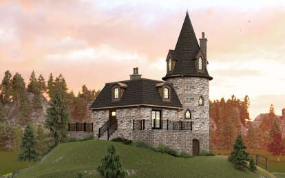 European House Plan #5032-00322 Elevation Photo
