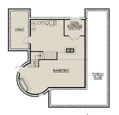 Basement for House Plan #5032-00322