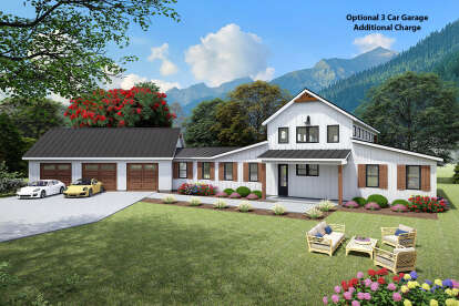 Barn House Plan #940-01231 Elevation Photo