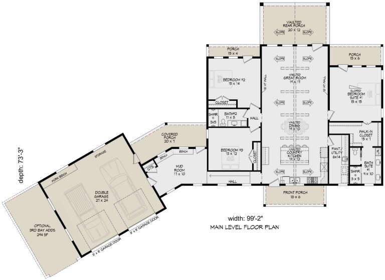 House Plan House Plan #32278 Drawing 1