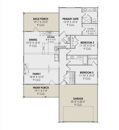 Main Floor  for House Plan #7983-00135