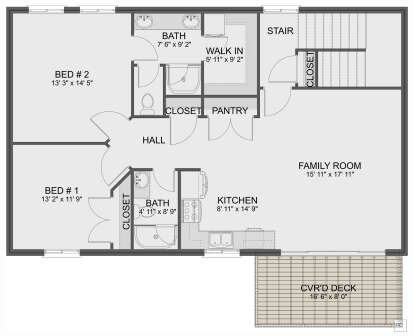Second Floor for House Plan #2802-00339