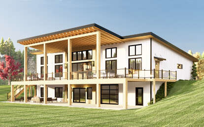 Modern House Plan #5032-00323 Elevation Photo