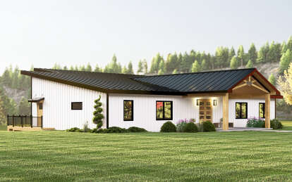 Modern House Plan #5032-00323 Elevation Photo