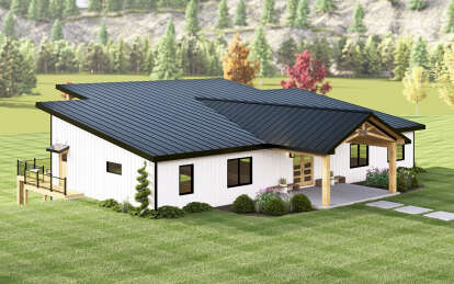 Modern House Plan #5032-00323 Elevation Photo