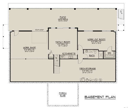Basement for House Plan #5032-00323