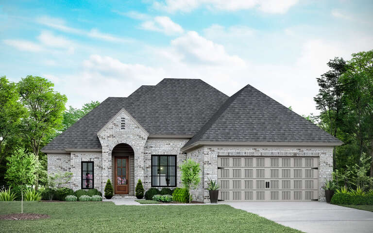 House Plan House Plan #32282 Angled Front Elevation