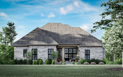 European House Plan #5995-00040 Elevation Photo
