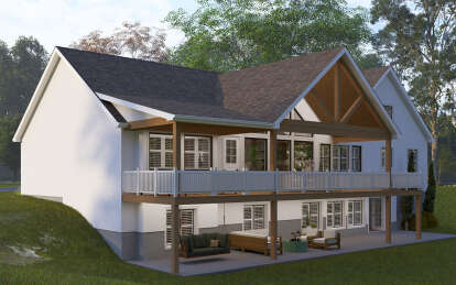 Modern Farmhouse House Plan #2802-00341 Elevation Photo