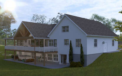 Modern Farmhouse House Plan #2802-00341 Elevation Photo