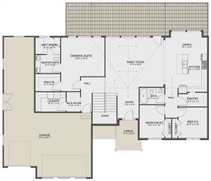 Main Floor  for House Plan #2802-00341