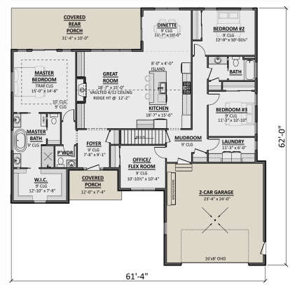 Main Floor  for House Plan #1958-00046